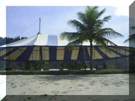 Lona tipo circo 16x23m